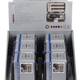 Display 6 x Mini Steckschlüssel- & Bit-Box 394072