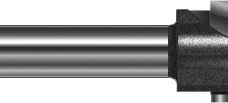 V-Nutfräser D 14  mm, L 41 mm, L2 14 mm