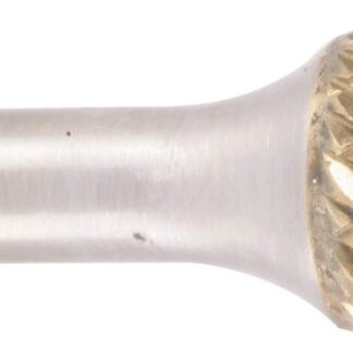 Hartmetallfräser, Form B Zylinder mit Stirnverzahnung d1 9.6 mm, Schaftdurchmesser 6.0 mm Kreuverzahnung