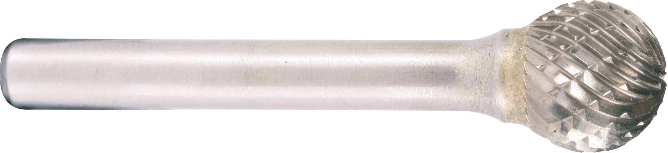 Hartmetallfräser, Form D Kugel d1 12.7 mm, Schaftd. 6.0 mm Schnellfrässchliff für Aluminium