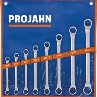 Doppelringschlüssel Set 8tlg 6 x 7 - 8 x 9 - 10 x 11 - 12 x 13 - 14 x 15 - 16 x 17 - 18 x 19 - 20 x 22 mm