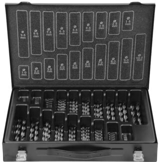 Bohrer-Magazin HSS-G ECO 70tlg bestehend aus: je 5 Stück: 1,0 - 5,0 mm je 3 Stück: 5,5 - 7,5 mm je 2 Stück 8,0 - 10,0 mm