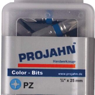 1/4" markierter Bit Pozidriv Nr 1. 10er Pack L25 mm