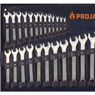 Gabelringschlüssel Set 25tlg in Rolltasche 6 - 7 - 8 - 9 - 10 - 11 - 12 - 13 - 14 - 15 - 16 - 17 - 18 - 19 - 20 - 21 - 22 - 23 - 24 - 25 - 26 - 27 - 28 - 30 - 32
