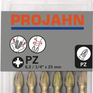 1/4" STAR Bit PZ2 ZrN 10er Pack L25mm