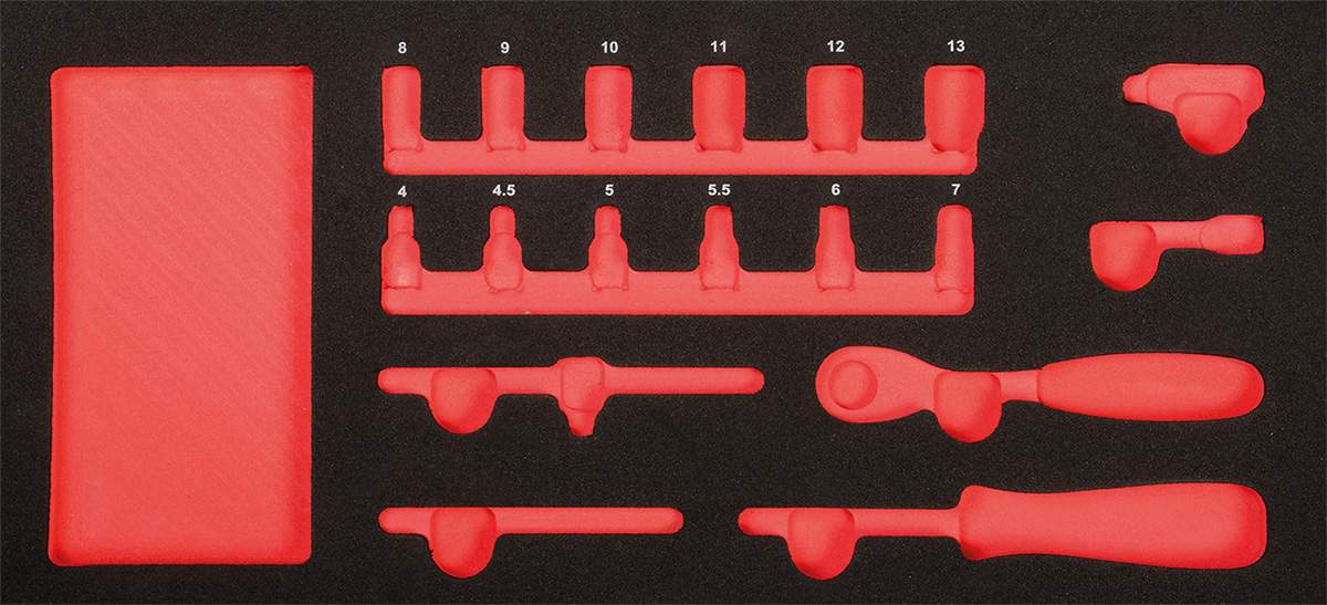 ProForm Einlage leer für 1/4" Xi-on Stecknüsse