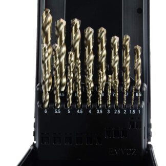 Kunststoff Kassette DIN 338 Typ Co8% N-HD 19-tlg. 1 - 10 mm/0,5 stgd.