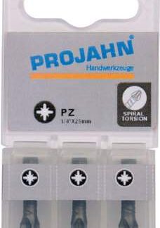 1/4" Torsion-Bit ACR2 Pozidrive Nr 1 3er Pack L25 mm