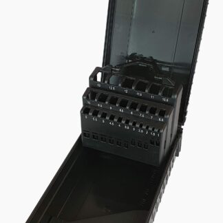 Leerkassette 25-teiligen Bohrer-Satz 947 schwarz VS reinorange (RAL2004) Außenmaße: 112x217x62mm