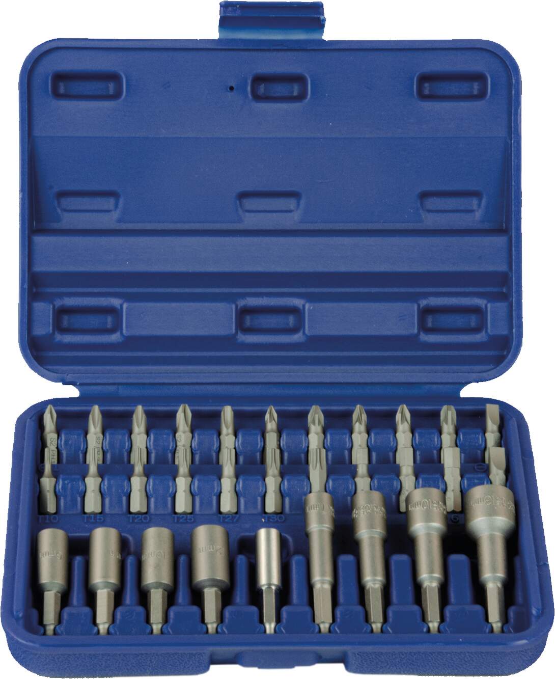 1/4" Bit & Stecknuss Bit Box 31tlg