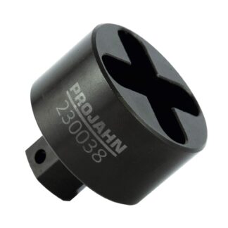 Steckschlüssel 3/8" mit Kreuz und Sechskantschlüsselhilfe SW 22 für Gerüstbau