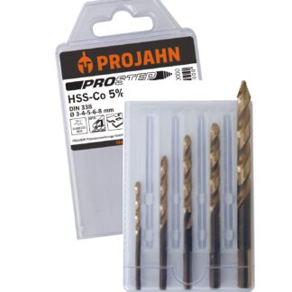 Set DIN338 HSS-Co5% PROSTEP 5-tlg. Ø 3 – 4 – 5 – 6 – 8 mm