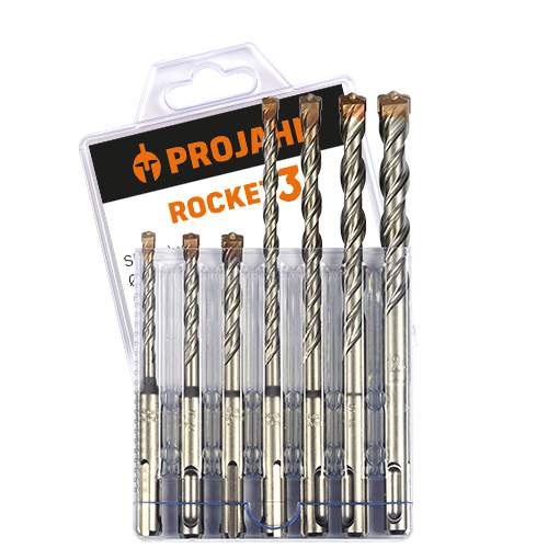 Hammerbohrer-Set ROCKET 3 7-tlg. 5-12 mm in Multi-Pack