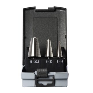 Blechschälbohrer-Set HSS-Co 5% 3-tlg. Größen 1-2-3 / Ø 3,0 - 30,5 mm