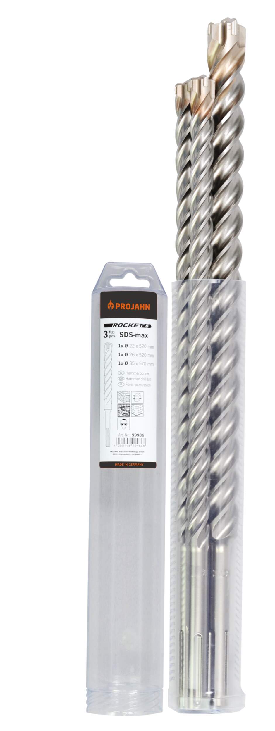 Hammerbohrer-Set Rocket 5 SDS-max 3-tlg. Ø25-35mm