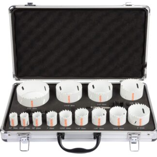 Bi-Metall Lochsägen-Set 15-teilig Ø 19 mm - 83 mm