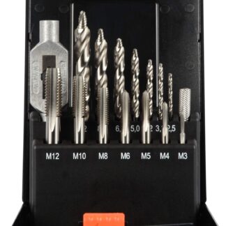 PROSTEP Gewinde-Set HSS-G 15-tlg. M3 - M12 in Kunststoffkassette