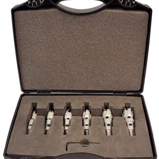 TCT Metall-Lochsägen Set 18-tlg. Ø 12/14/16/18/20/22 mm, inkl. Spiralbohrer und Federn + Winkelstiftschlüssel