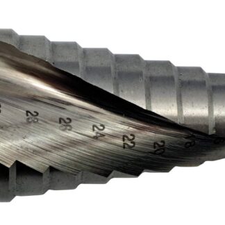 Stufenbohrer mit Spiralnut ECO HSS-Co 5% Gr.1  4-12 mm