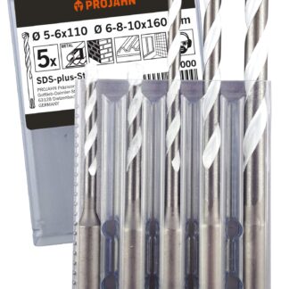 Mehrzweckbohrer-Set SDS-Plus mit Schlagstopp 5-6 x110mm und 6,8,10 x160mm