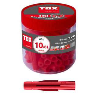 TOX Allzweckdübel Tri 10x61 mm in Runddose