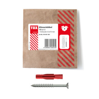 TOX Allzweckdübel Tri 6x51 mm mit Schraube (4 Stk.)