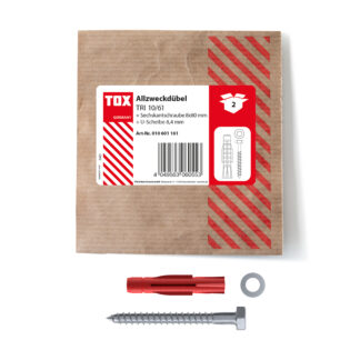 TOX Allzweckdübel Tri 10x61 mm mit Schraube (2 Stk.)