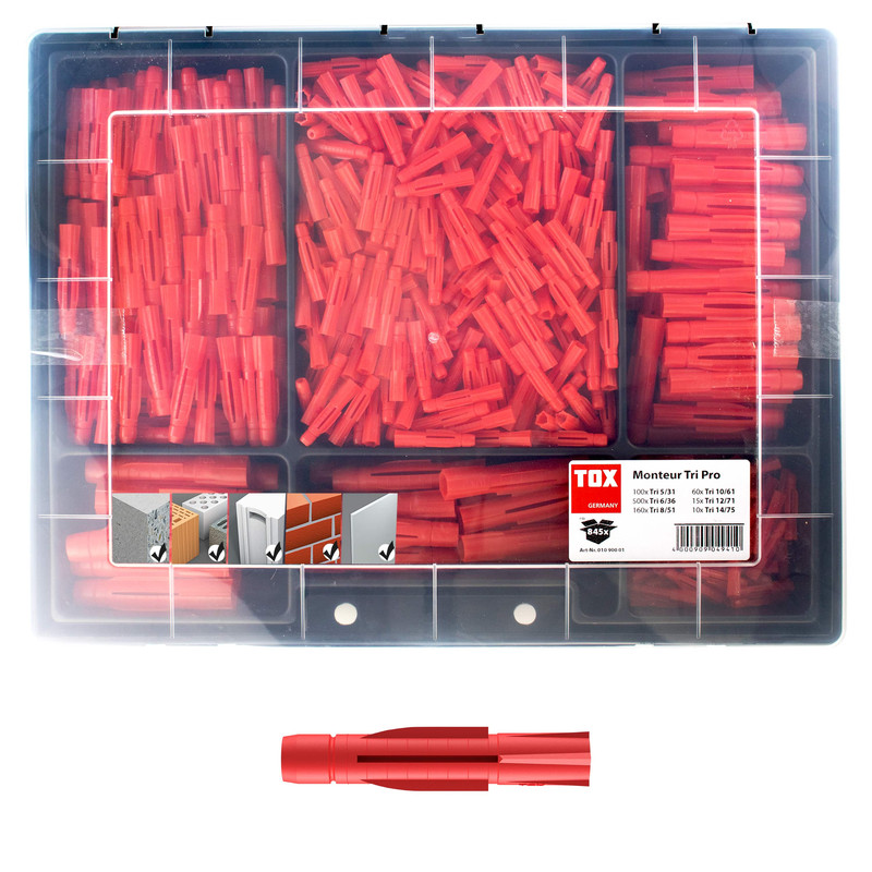 TOX Standardsortiment Monteur Tri Pro 845 tlg.