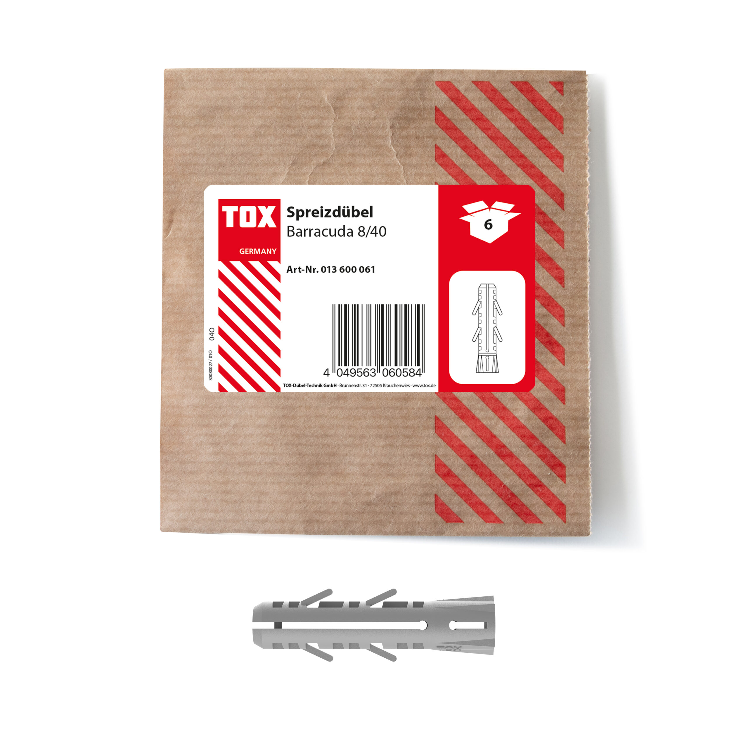 TOX Spreizdübel Barracuda 8x40 mm