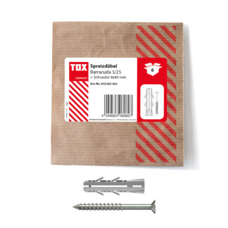 TOX Spreizdübel Barracuda 5x25 mm + Schraube