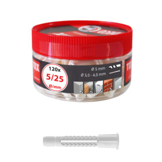 TOX Allzweckdübel Deco 5x25 mm in Runddose