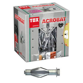 2 Stück TOX Metall-Hohlraumdübel Acrobat M8x68 mm