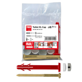 TOX Stand-WC-Befestigung Toilet XL Cap weiß/chrom