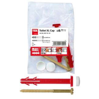 TOX Stand-WC-Befestigung Toilet XL Cap weiß