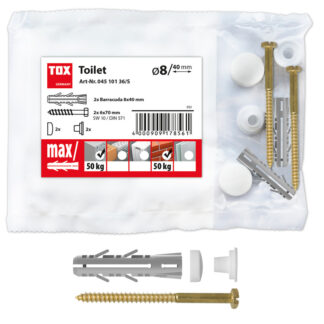 TOX Stand-WC-Befestigung Toilet weiß