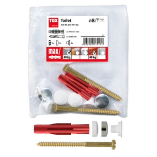 TOX Stand-WC-Befestigung Toilet Plus weiß/chrom