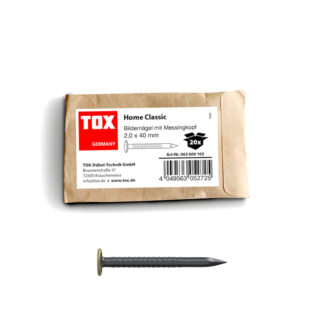 TOX Bildernagel Home Classic mit Messingkopf 2,0 x 40 mm