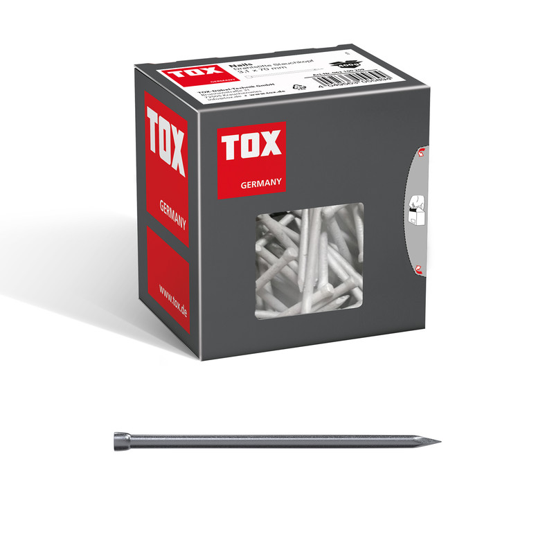 TOX Nails 3,1x70 mm (400g) Drahtstifte, blank mit Stauchkopf (DIN 1152)