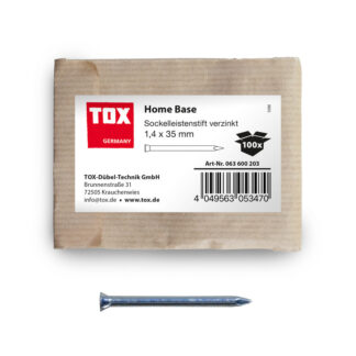 TOX Sockelleistenstifte Home Base 1,4x35 mm (100 Stk.) verzinkt