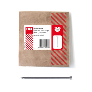 TOX Nails 1,4x25 (80 Stk.) Drahtstifte Stauchkopf