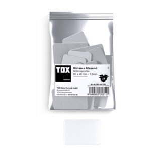 TOX Unterlegplatten 60x40 mm Distance Allround 1,5 mm (25 Stk.)