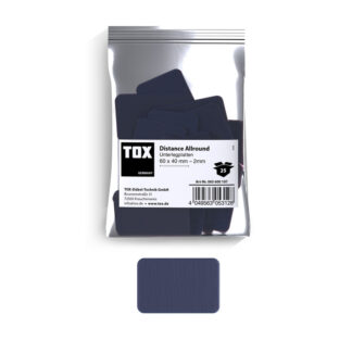 TOX Unterlegplatten 60x40 mm Distance Allround 2 mm (25 Stk.)