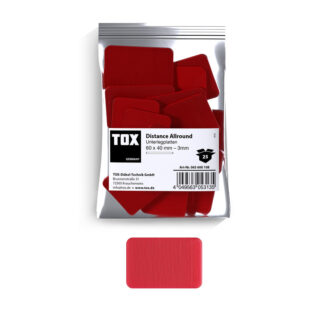 TOX Unterlegplatten 60x40 mm Distance Allround 3 mm (25 Stk.)