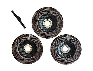 FAECHERSCHLEIFSCHEIBEN 3ER-PACK P80 115MM/22MM 3X
