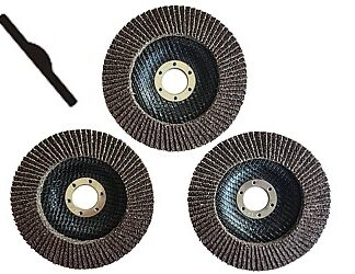 FAECHERSCHLEIFSCHEIBEN 3ER-PACK P60 125/22MM 3X