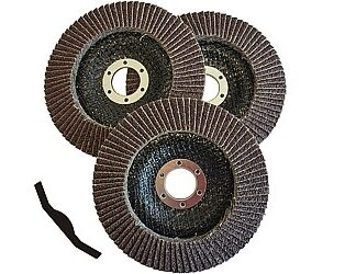 FAECHERSCHLEIFSCHEIBEN 3ER-PACK P80 125/22MM FOLDED 3X