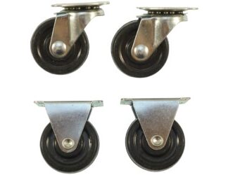 LENKROLLERSATZ 40MM RUBBER 2+2