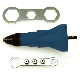 NIETGERAET FUER BOHRMASCHINE 2.4-3.2 -4.0-4.8MM ALU RIVETS HEX 3X