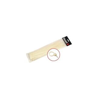 KABELBINDERSATZ 530x7.6MM WHITE NYLON 20X