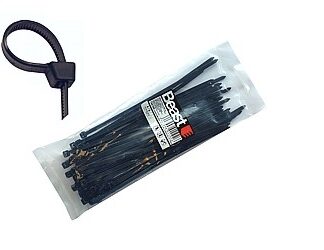 KABELBINDERSATZ 190x4.7MM NYLON BLACK 50X